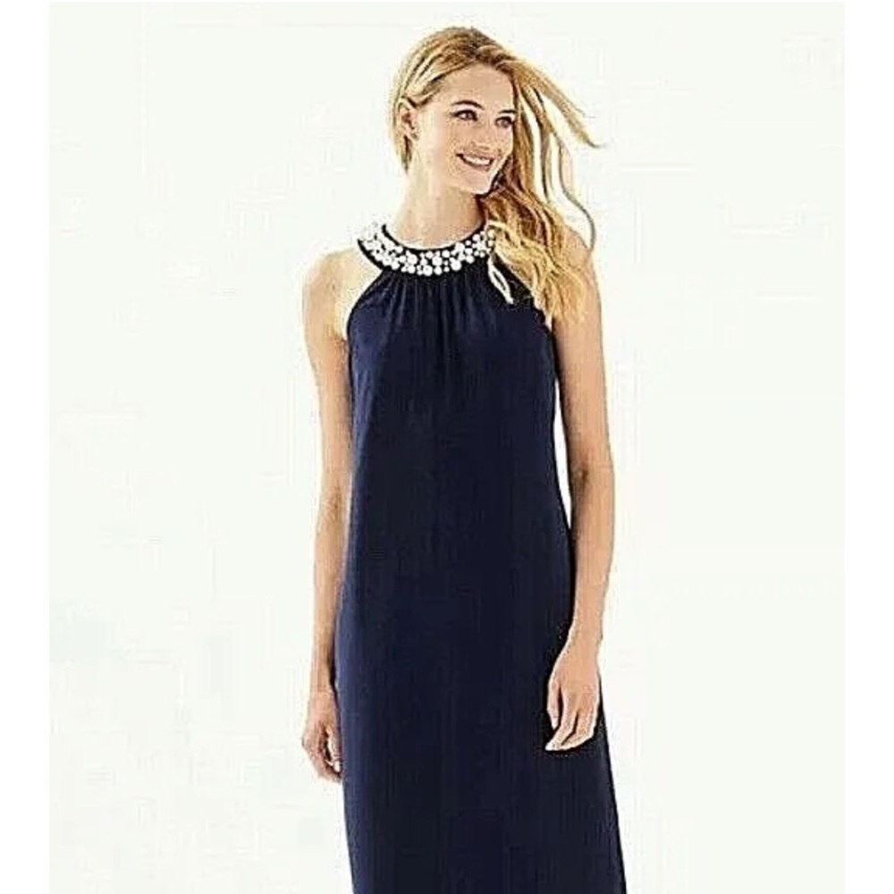 DISO Lilly Pulitzer Shawn Maxi Dress in True Navy *SIZE MEDIUM*!!